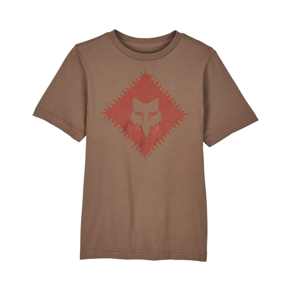 uPRISE Bikes Fox Clothing Fox Leo Premium Youth Short Sleeve Tee - Chai Brown | Price match, 365 day return s, 18-Month Warranty, Finance Available & Free UK Delivery
