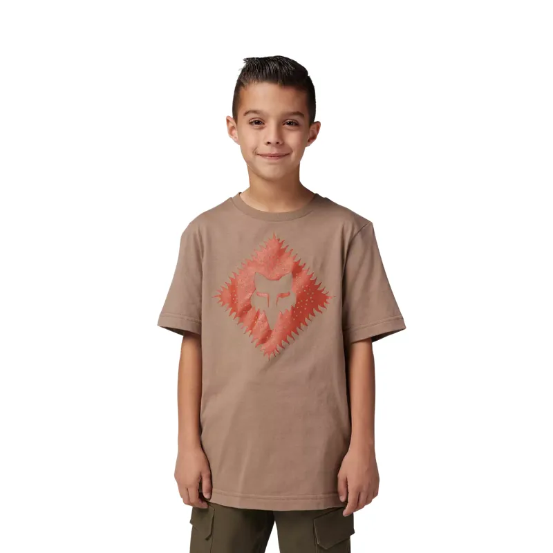Fox Leo Premium Youth Short Sleeve Tee - Chai Brown-2