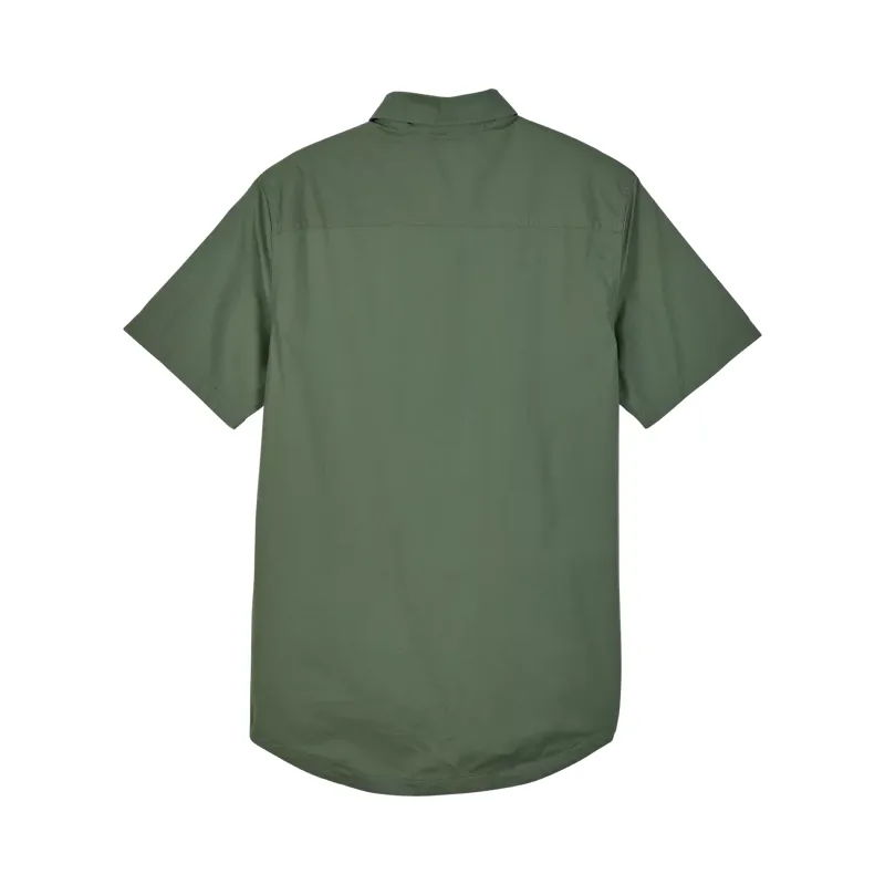 Fox Racing Roger Men's Short Sleeve Woven Shirt - Hunter Green-1