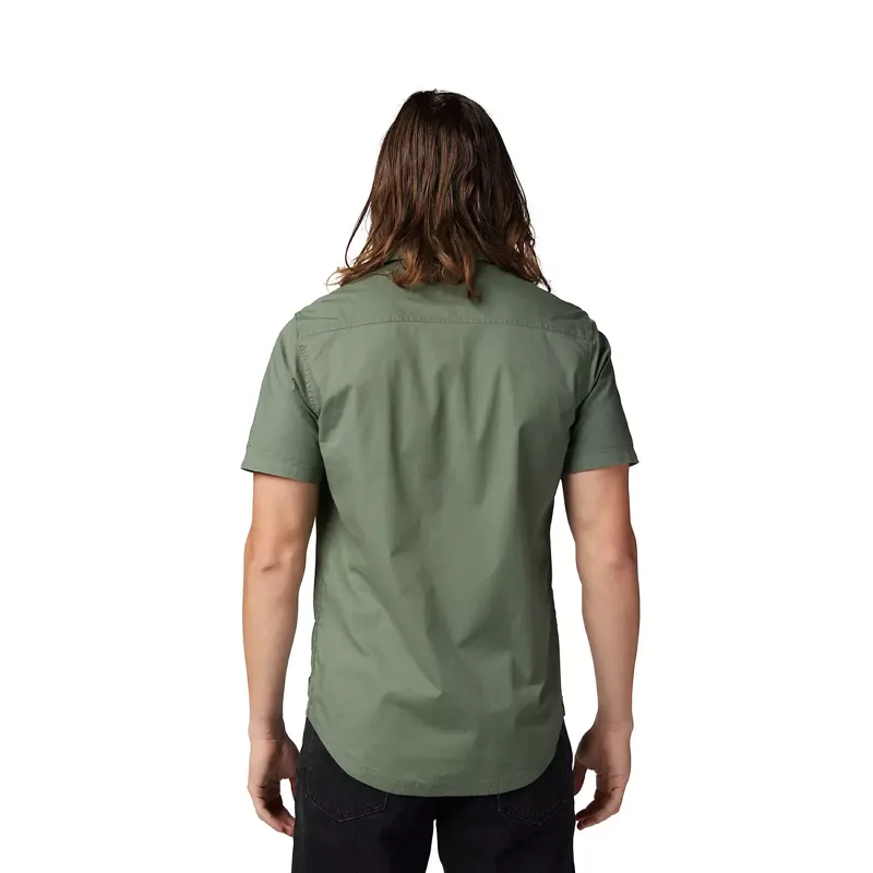 Fox Racing Roger Men's Short Sleeve Woven Shirt - Hunter Green-3