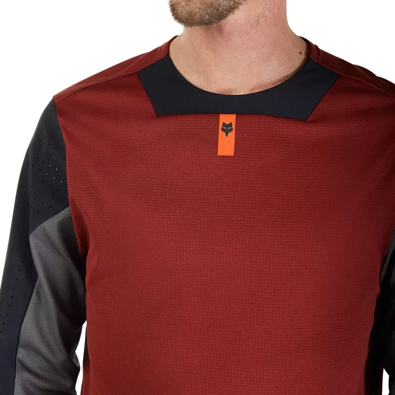 Fox Defend Men's Long Sleeve Jersey - Rust Brown-4