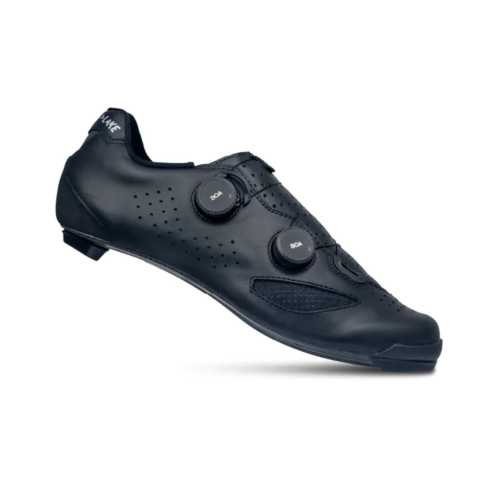 uPRISE Bikes Lake CX239-X Wide Road Shoes - Black | Price match, 365 day return s, 18-Month Warranty, Finance Available & Free UK Delivery