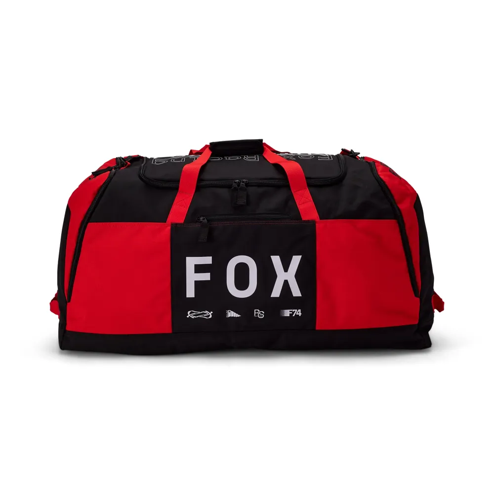 uPRISE Bikes Fox Clothing Fox Podium 180 Race Spec 174 Litres Duffle Gear Bag - Fluorescent Red | Price match, 365 day returns, 18-Month Warranty, Finance Available & Free UK Delivery