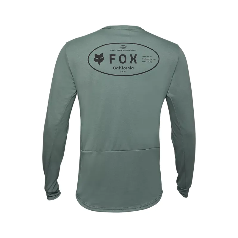 Fox  Ranger Men's Drirelease Long Sleeve MTB Jersey - Hunter Green - Small-1
