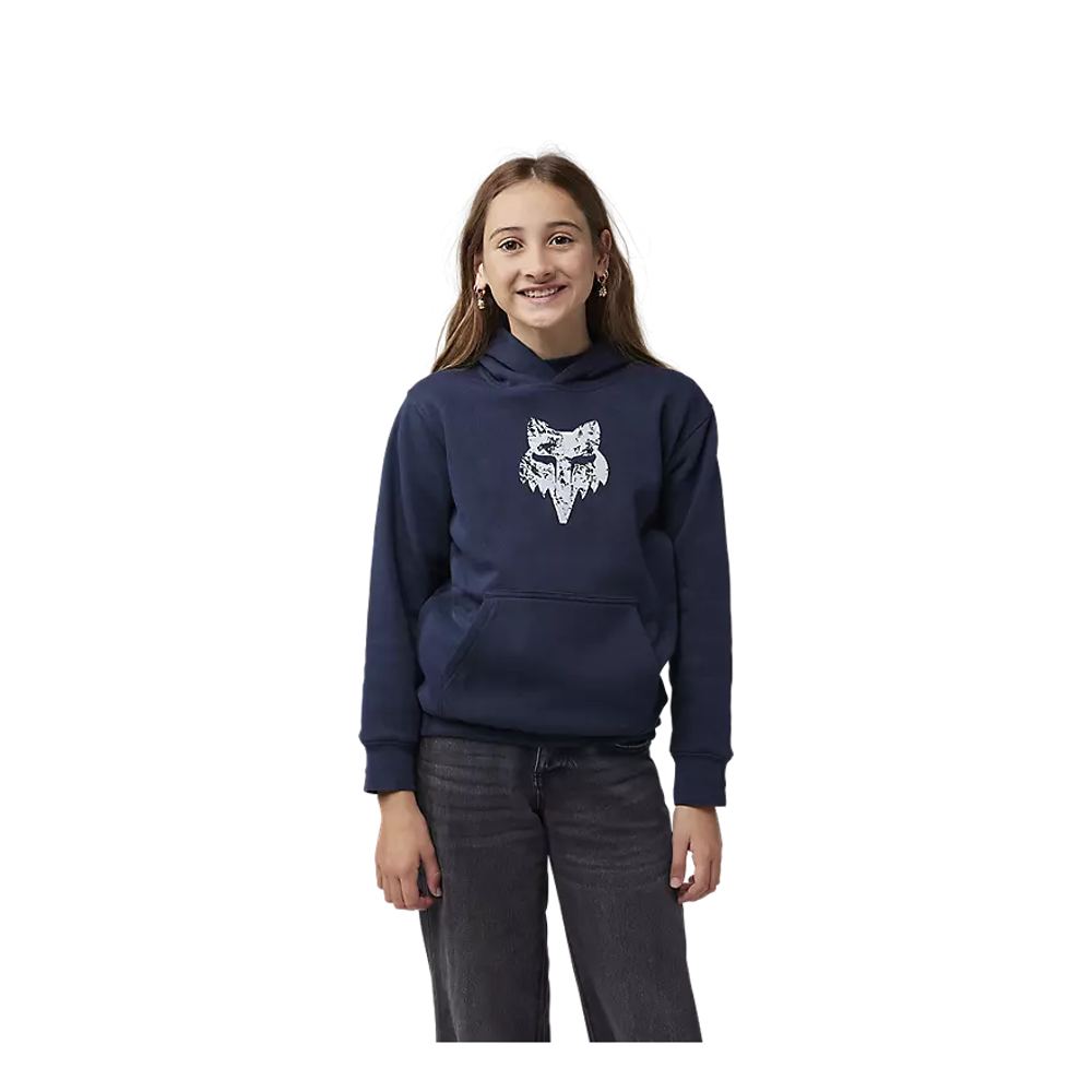 uPRISE Bikes Fox Clothing Fox The World Fleece Unisex Youth Pullover Hoody | Price match, 365 day return s, 18-Month Warranty, Finance Available & Free UK Delivery