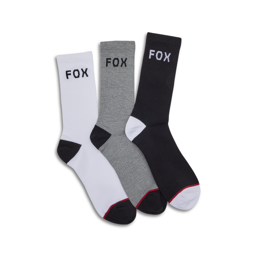 uPRISE Bikes Fox Clothing Fox Crew Socks - 3 Pairs | Price match, 365 day return s, 18-Month Warranty, Finance Available & Free UK Delivery