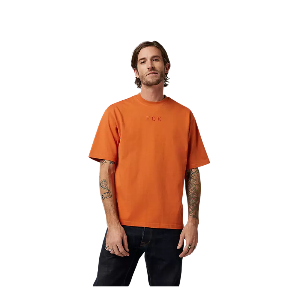 uPRISE Bikes Fox Clothing Fox Wordmark Men's Oversized Tee - Chocolate | Price match, 365 day return s, 18-Month Warranty, Finance Available & Free UK Delivery
