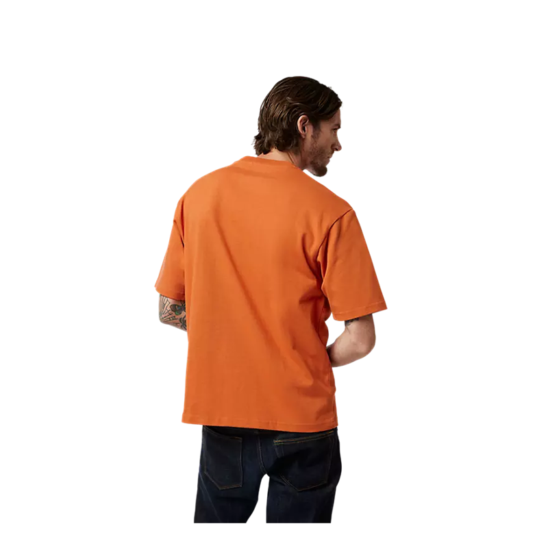 Fox Wordmark Men's Oversized Tee - Chocolate-1