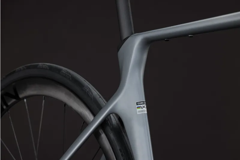 Cube Agree C:62 SLX 2027 Carbon Road Bike - Slategrey/Chrome-5