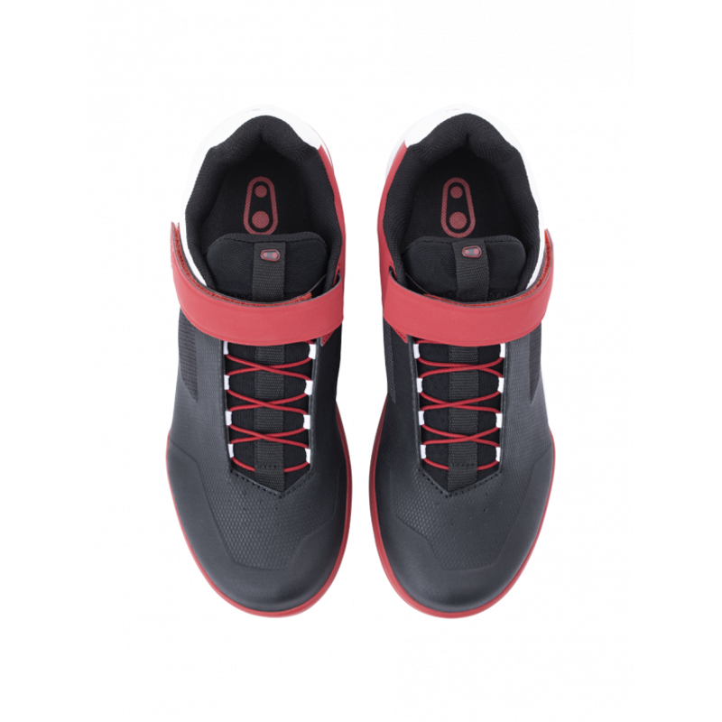 Crank Brothers Stamp Speedlace MTB Flat Shoes - Red/Black/White-2