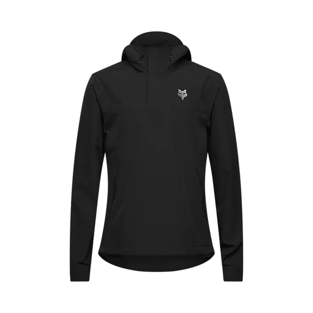 uPRISE Bikes Fox Clothing Flox Ranger Wind Pullover Men's Jacket - Black | Price match, 365 day returns, 18-Month Warranty, Finance Available & Free UK Delivery