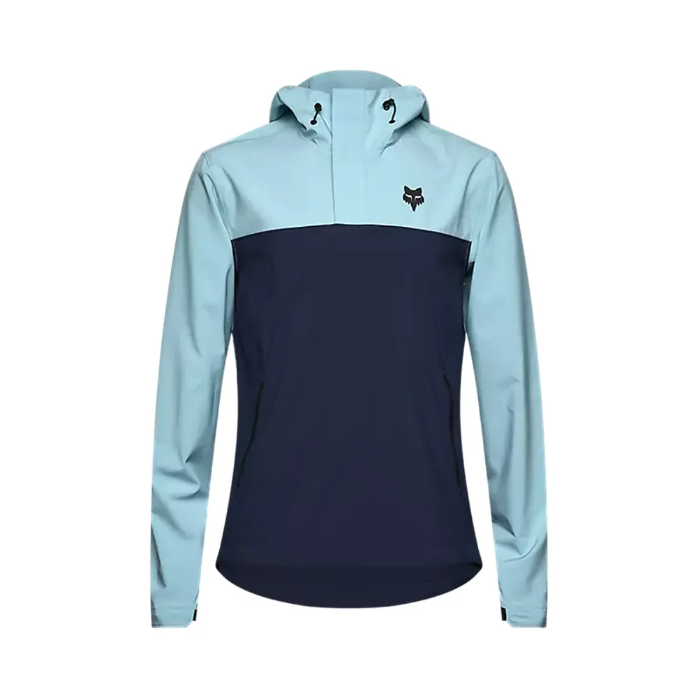 uPRISE Bikes Fox Clothing Flox Ranger Wind Pullover Men's Jacket - Vintage Wash Blue | Price match, 365 day return s, 18-Month Warranty, Finance Available & Free UK Delivery