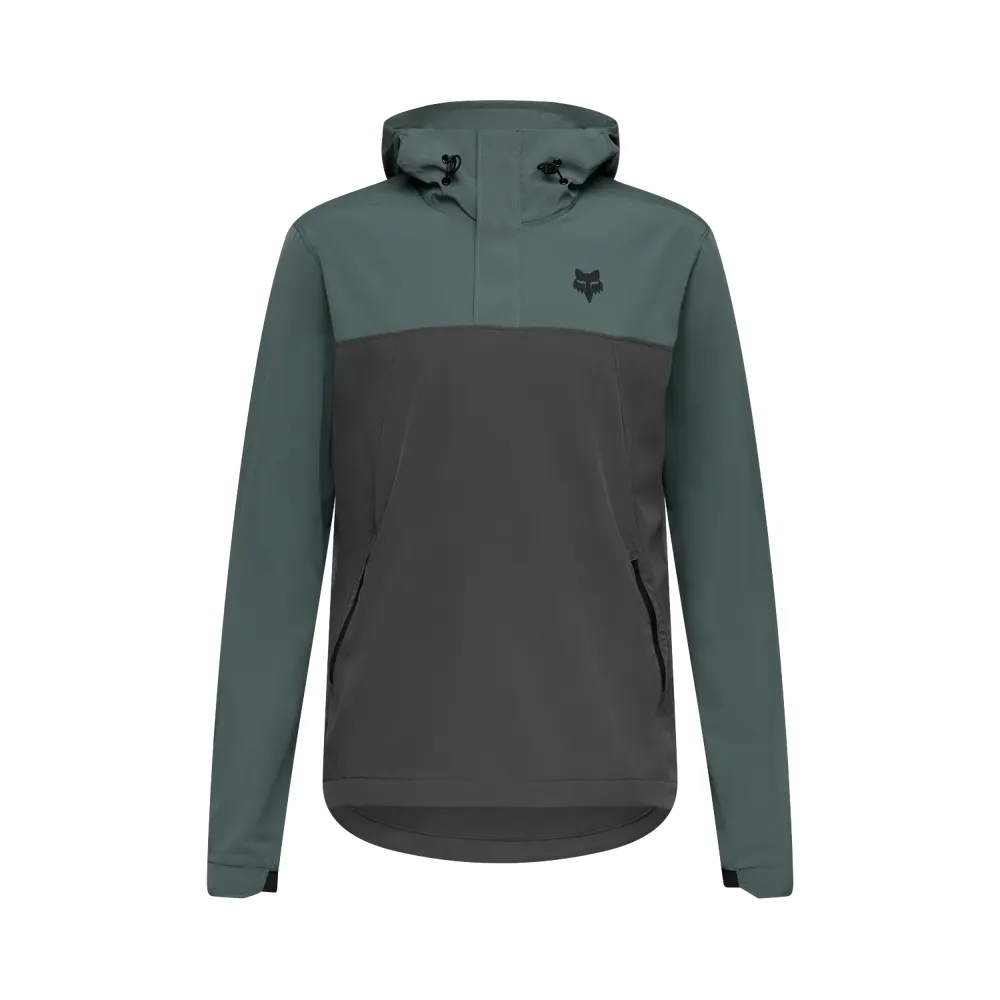 uPRISE Bikes Fox Clothing Flox Ranger Wind Pullover Men's Jacket - Sage Green | Price match, 365 day returns, 18-Month Warranty, Finance Available & Free UK Delivery