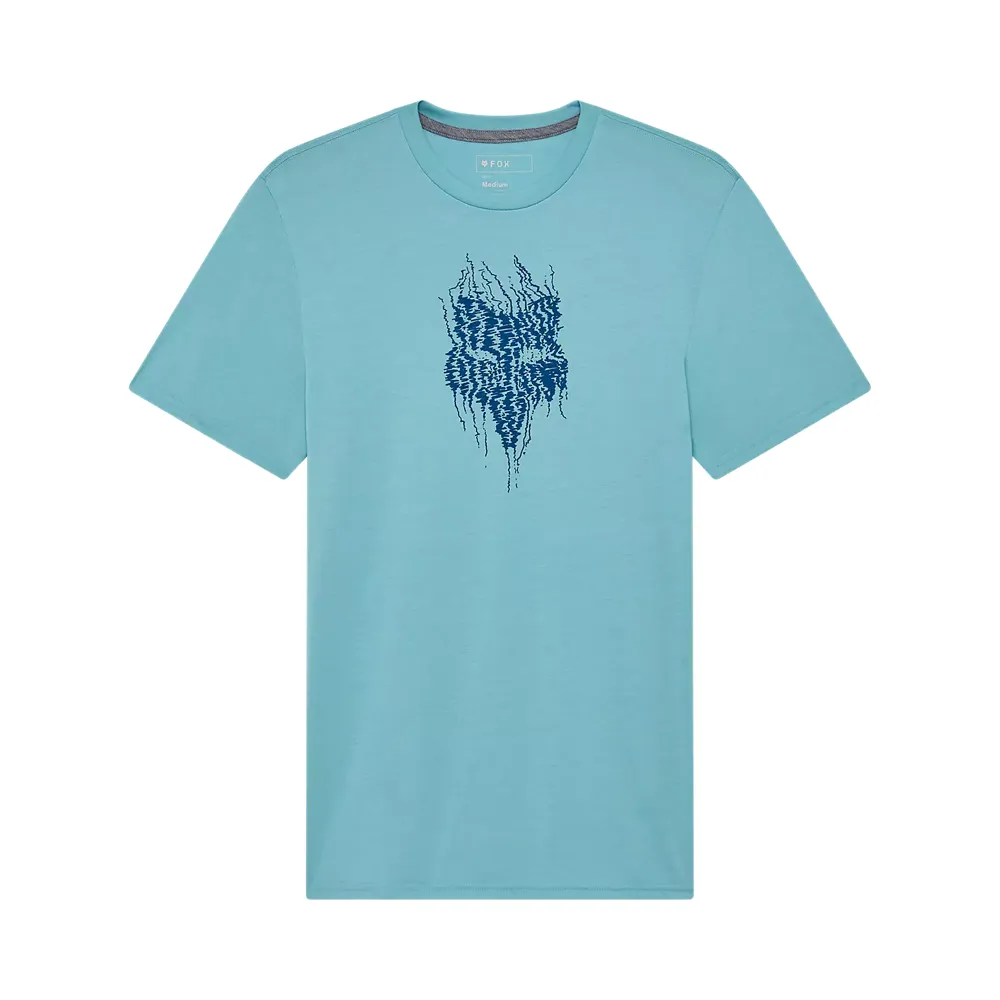 uPRISE Bikes Fox Clothing Fox Bark Men's Short Sleeve Technical Tee - Vintage Wash Blue | Price match, 365 day return s, 18-Month Warranty, Finance Available & Free UK Delivery