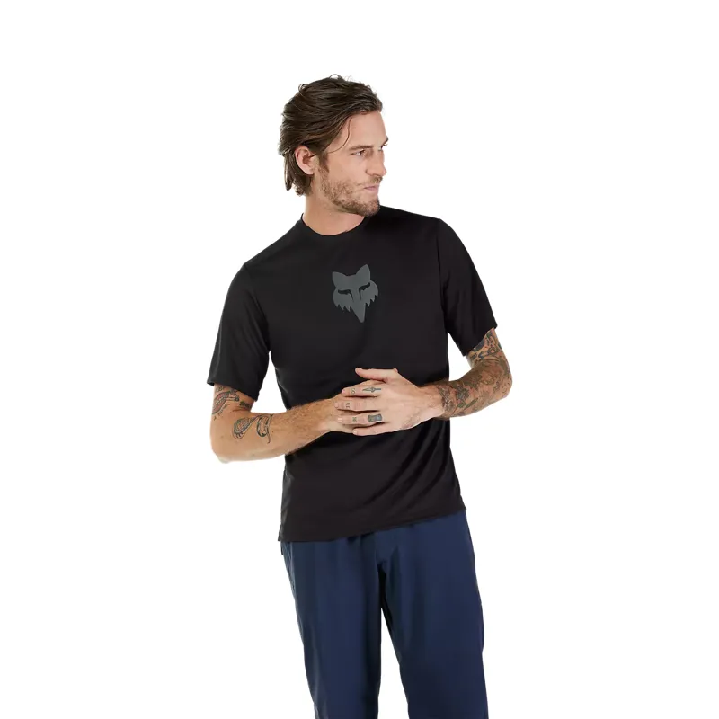 Fox Ranger Fox Head Men's Short Sleeve Jersey - Black-2