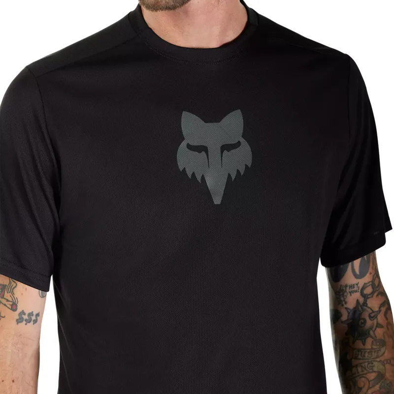 Fox Ranger Fox Head Men's Short Sleeve Jersey - Black-4