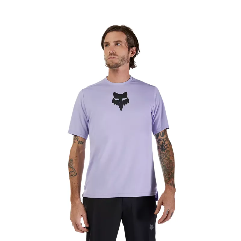 Fox Ranger Fox Head Men's Short Sleeve Jersey - Lilac-2