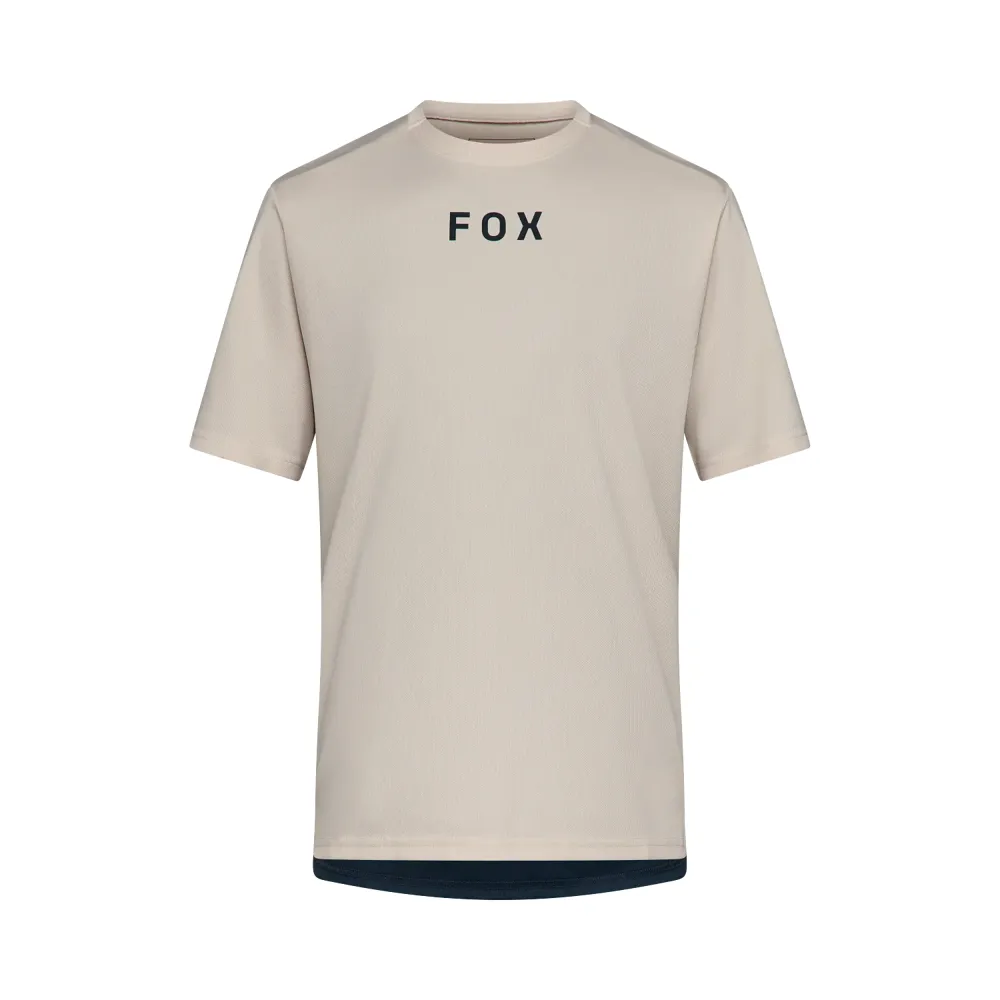 uPRISE Bikes Fox Clothing Fox Ranger Wordmark Men's Short Sleeve Jersey - Chalk White | Price match, 365 day returns, 18-Month Warranty, Finance Available & Free UK Delivery