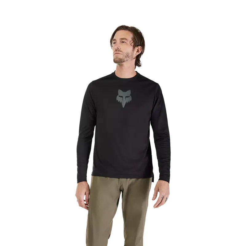 Fox Ranger Fox Head Men's Long Sleeve Jersey - Black-2