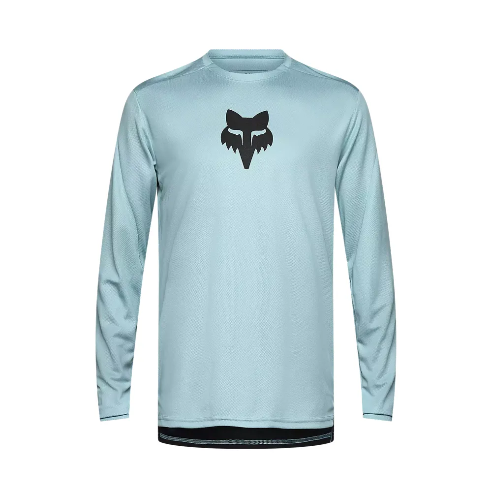 uPRISE Bikes Fox Clothing Fox Ranger Fox Head Men's Long Sleeve Jersey - Vintage Wash Blue | Price match, 365 day return s, 18-Month Warranty, Finance Available & Free UK Delivery
