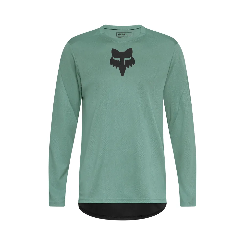 uPRISE Bikes Fox Clothing Fox Ranger Fox Head Men's Long Sleeve Jersey - Pine Green | Price match, 365 day returns, 18-Month Warranty, Finance Available & Free UK Delivery