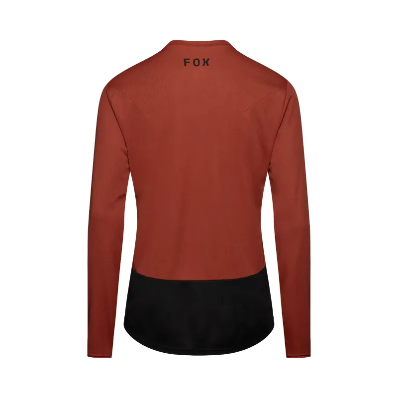 Fox Ranger Fox Head Men's Long Sleeve Jersey - Amber Scarlet-1