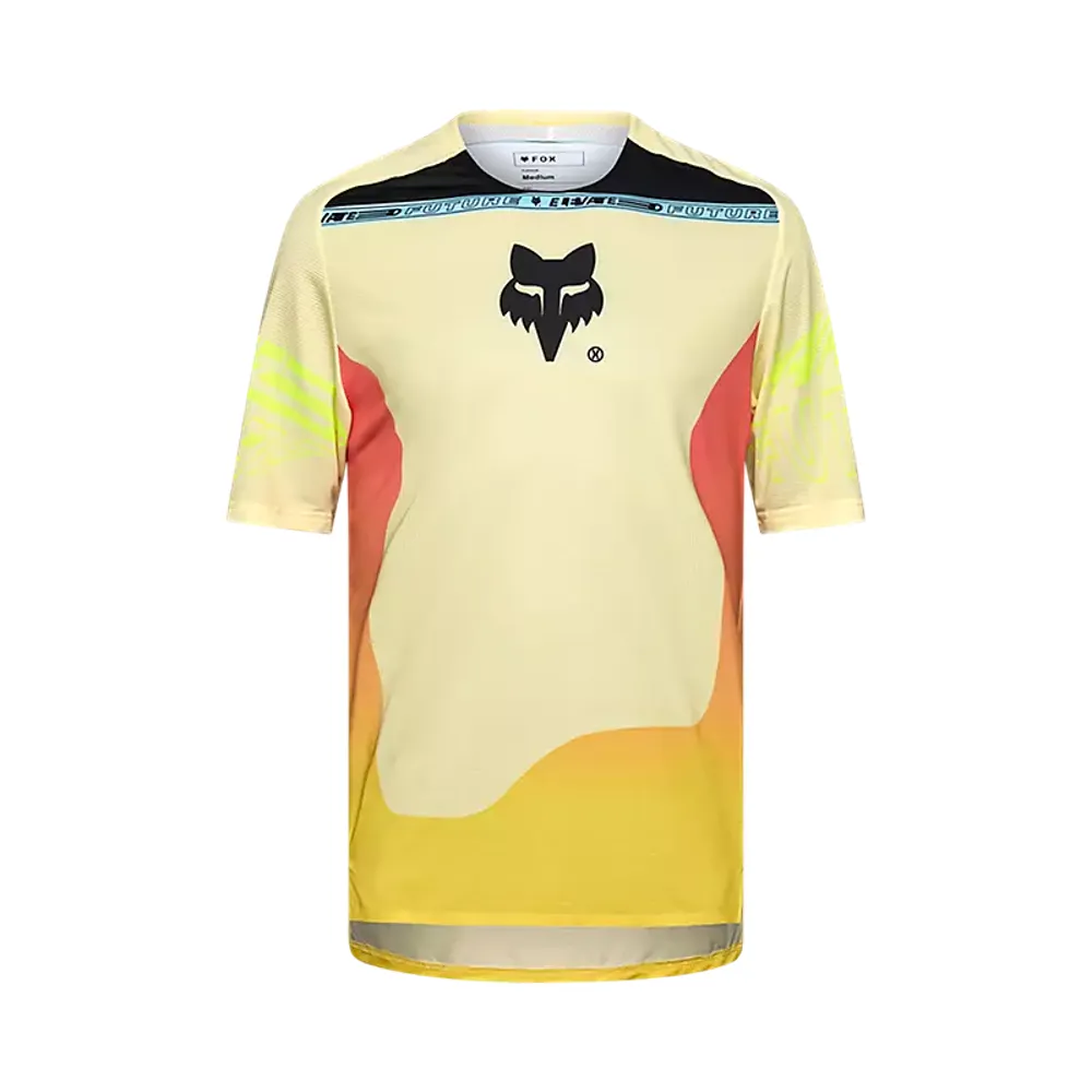 uPRISE Bikes Fox Clothing Fox Flexair Elevated Men's Short Sleeve Jersey - Lemonade | Price match, 365 day return s, 18-Month Warranty, Finance Available & Free UK Delivery