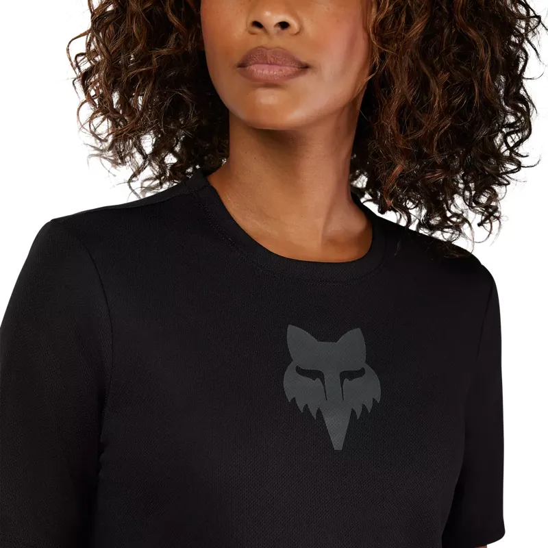 Fox Ranger Fox Head Women's Short Sleeve Jersey - Black-4