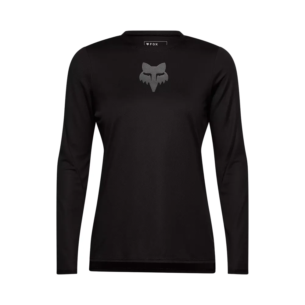 uPRISE Bikes Fox Clothing Fox Ranger Fox Head Women's Long Sleeve Jersey - Black | Price match, 365 day return s, 18-Month Warranty, Finance Available & Free UK Delivery