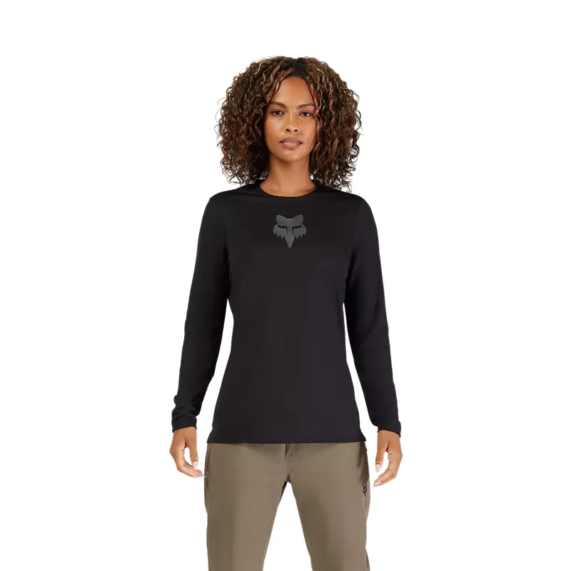 Fox Ranger Fox Head Women's Long Sleeve Jersey - Black-2