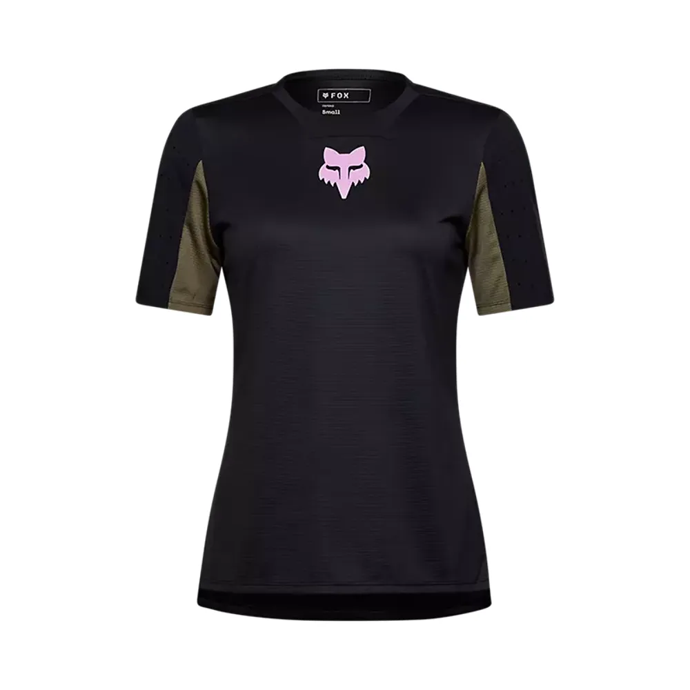 uPRISE Bikes Fox Clothing Fox Defend Uprise Women's Short Sleeve Jersey - Park Black | Price match, 365 day return s, 18-Month Warranty, Finance Available & Free UK Delivery