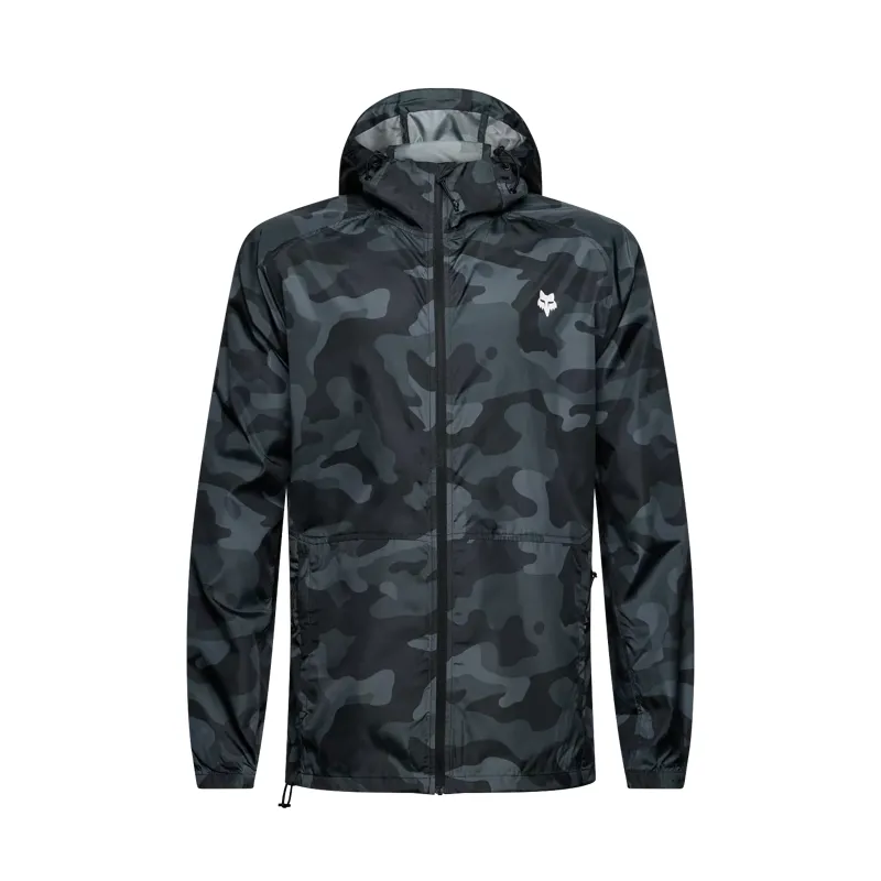Fox Clothing Fox Head Men's Camo Windbreaker  - Black Camouflage