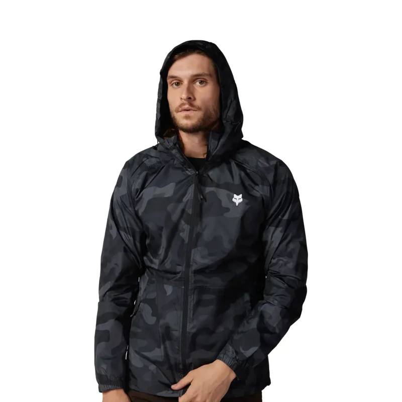 Fox Clothing Fox Head Men's Camo Windbreaker  - Black Camouflage-2