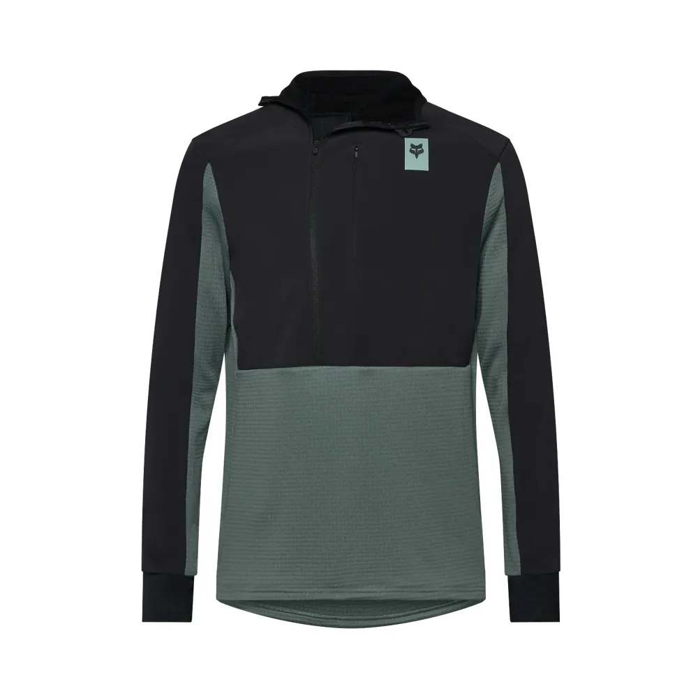 uPRISE Bikes Fox Clothing Fox  Defend Thermal Hoodie Men's MTB Jacket - Sage Green | Price match, 365 day returns, 18-Month Warranty, Finance Available & Free UK Delivery