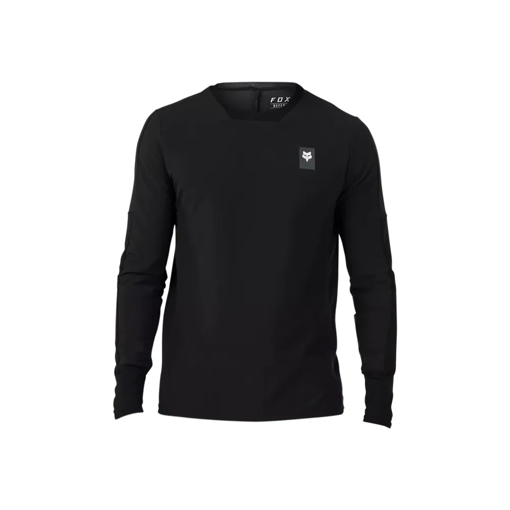 uPRISE Bikes Fox Clothing Fox Defend Thermal Long Sleeve Men's Jersey - Black | Price match, 365 day return s, 18-Month Warranty, Finance Available & Free UK Delivery
