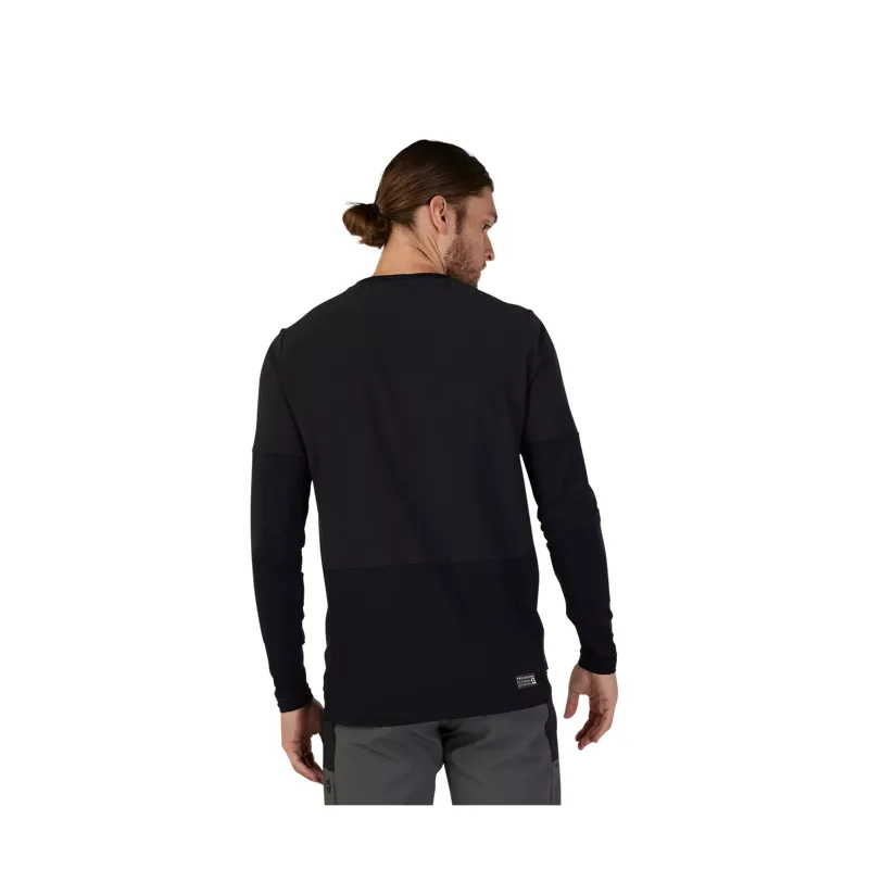 Fox Defend Thermal Long Sleeve Men's Jersey - Black-2