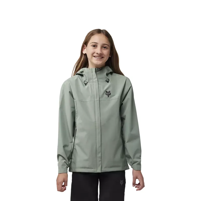 Fox  Ranger 2.5l Youth Waterproof MTB Jacket - Moss-2