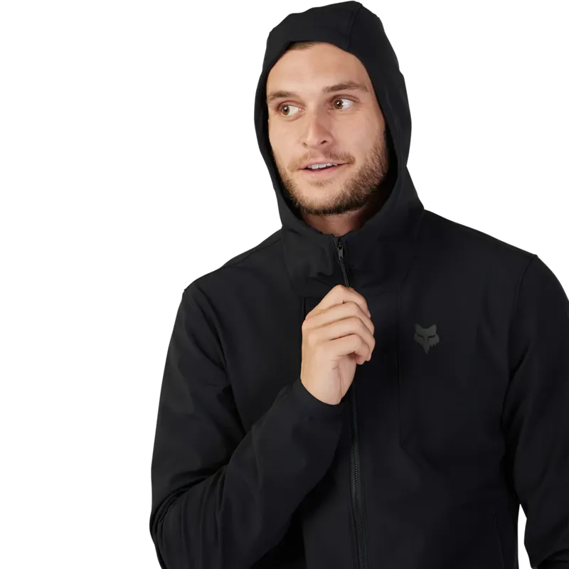 Fox Ranger Fire Hoodie Men's Waterproof Jacket - Black-8