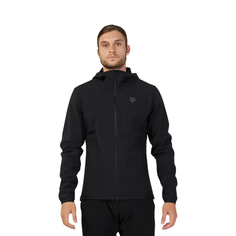 Fox Ranger Fire Hoodie Men's Waterproof Jacket - Black-1