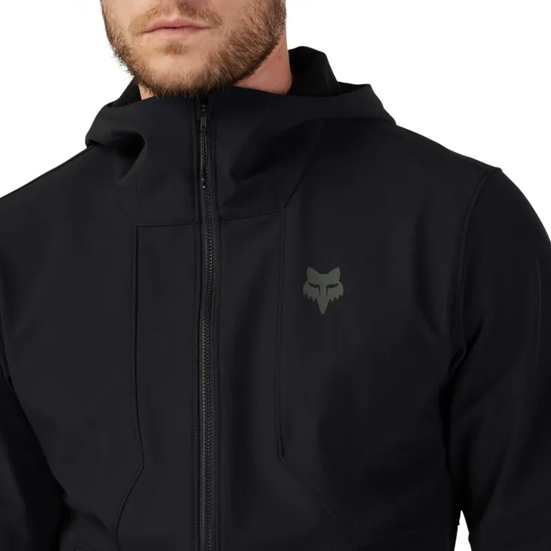 Fox Ranger Fire Hoodie Men's Waterproof Jacket - Black-3