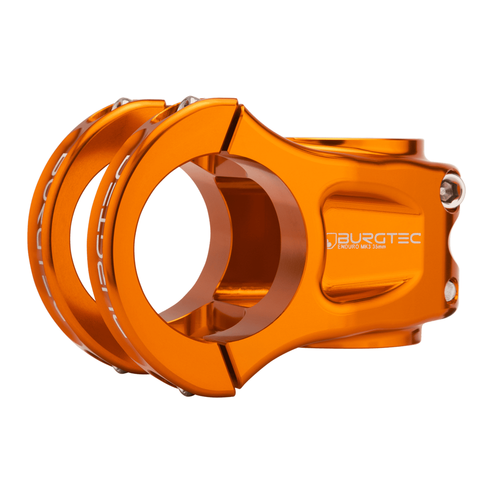 uPRISE Bikes Burgtec Enduro MK3 Stem - 35mm Clamp - 35mm Reach - Iron Bro Orange | Price match, 365 day returns, 18-Month Warranty, Finance Available & Free UK Delivery