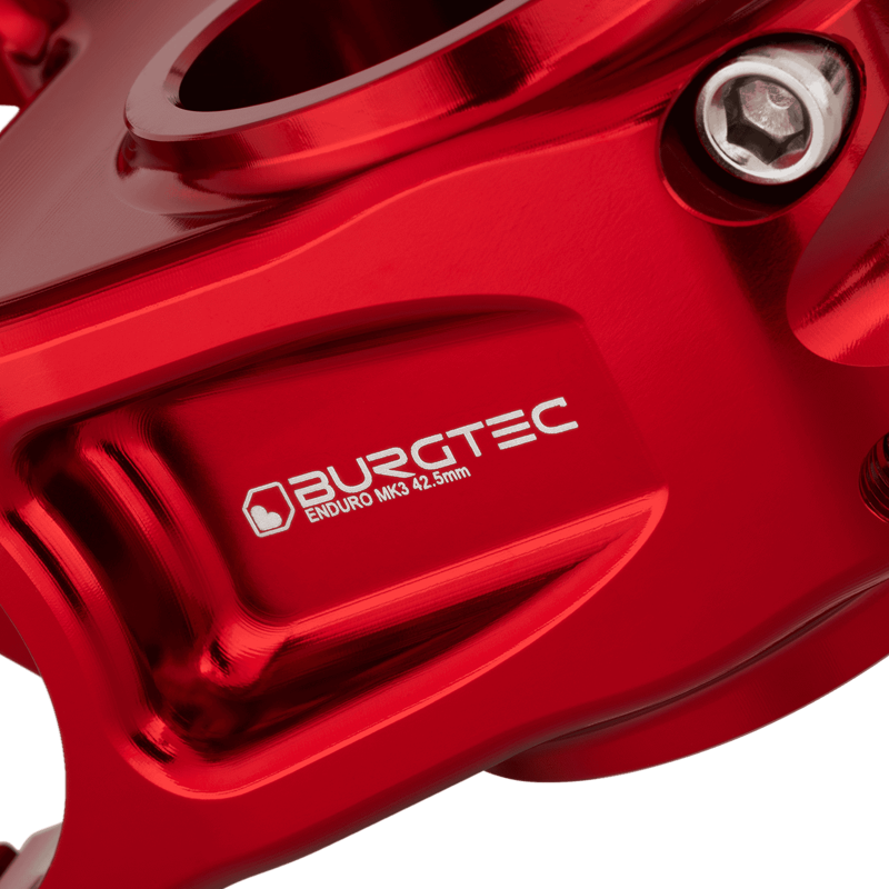 Burgtec Enduro MK3 Stem - 35mm Clamp - 42.5mm Reach - Race Red-4