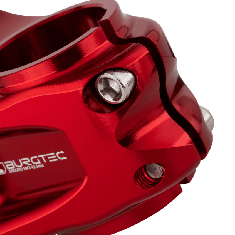 Burgtec Enduro MK3 Stem - 35mm Clamp - 42.5mm Reach - Race Red-5