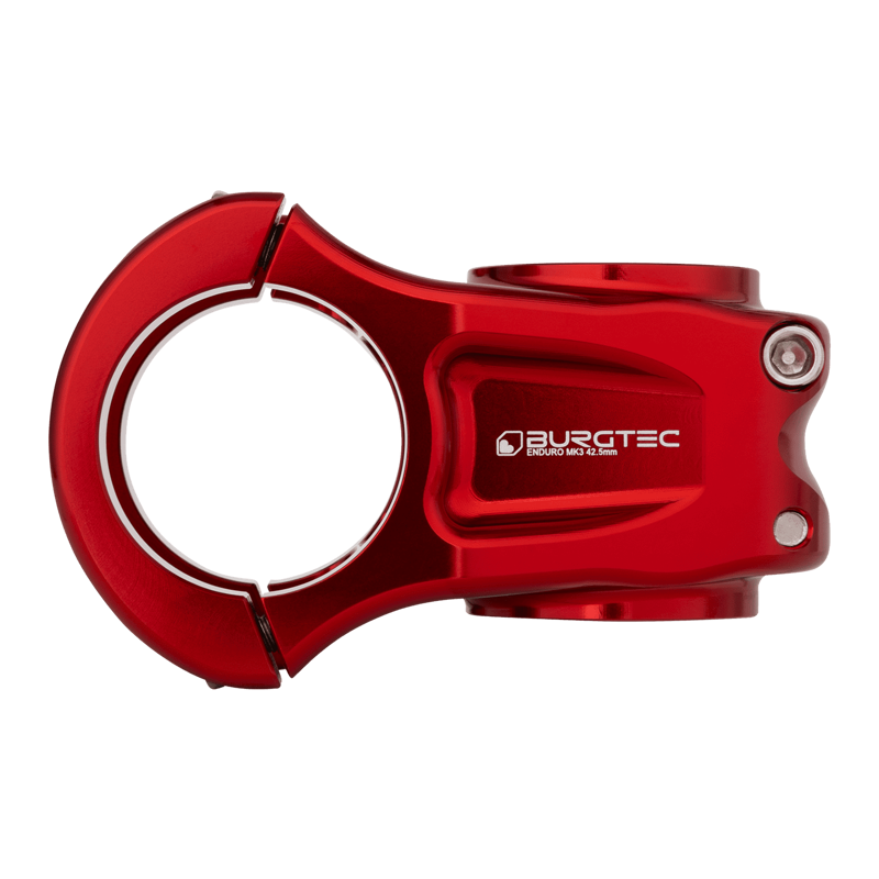 Burgtec Enduro MK3 Stem - 35mm Clamp - 42.5mm Reach - Race Red-3