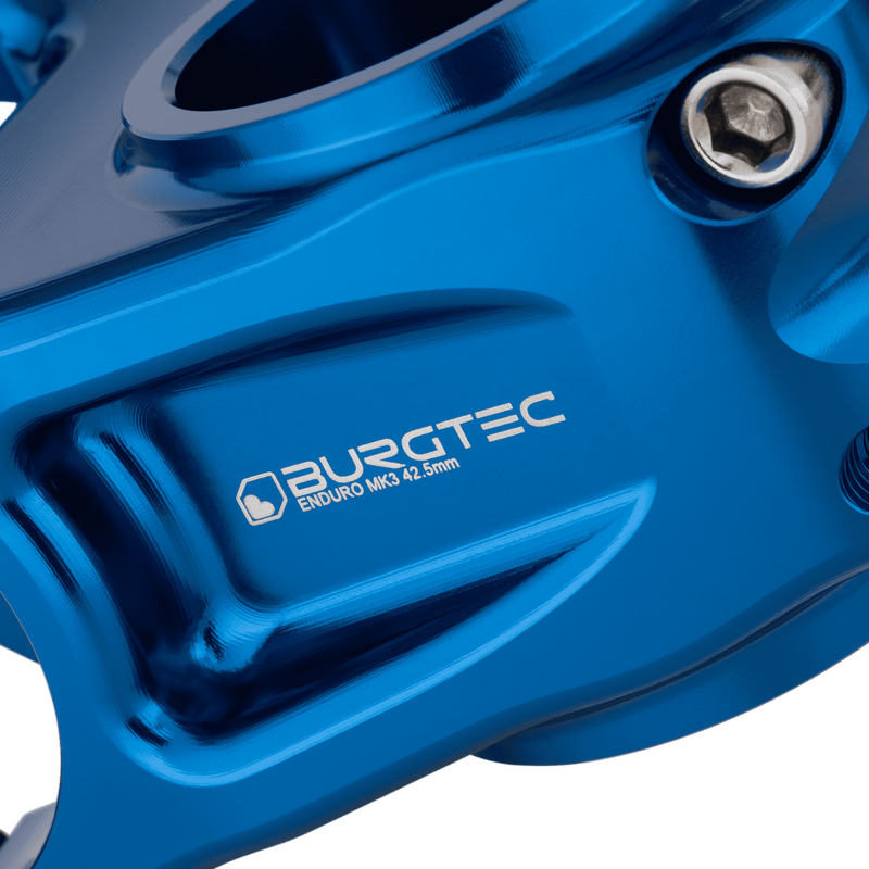 Burgtec Enduro MK3 Stem - 35mm Clamp - 42.5mm Reach - Deep Blue-4