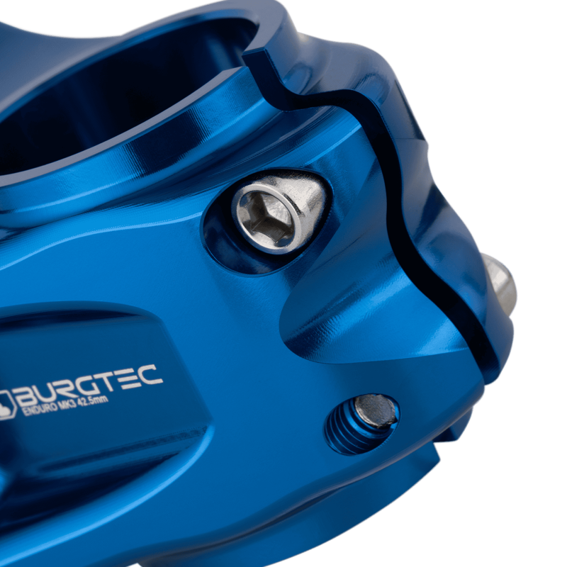 Burgtec Enduro MK3 Stem - 35mm Clamp - 42.5mm Reach - Deep Blue-5