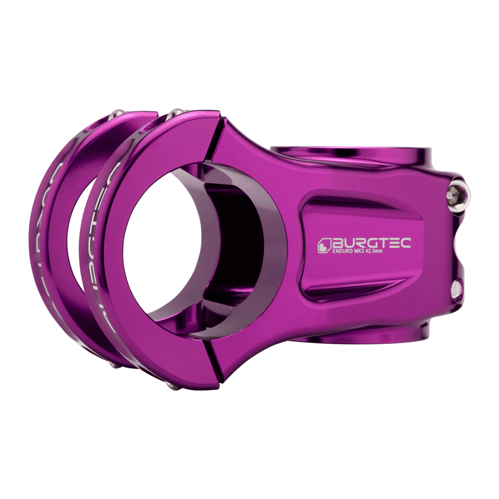 uPRISE Bikes Burgtec Enduro MK3 Stem - 35mm Clamp - 42.5mm Reach - Purple Rain | Price match, 365 day returns, 18-Month Warranty, Finance Available & Free UK Delivery