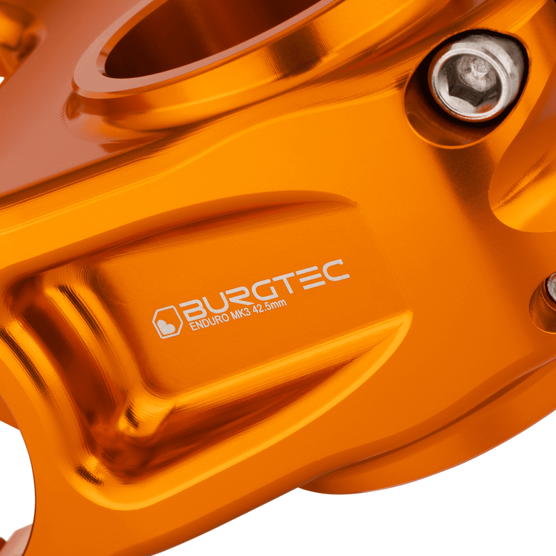 Burgtec Enduro MK3 Stem - 35mm Clamp - 42.5mm Reach - Iron Bro Orange-4