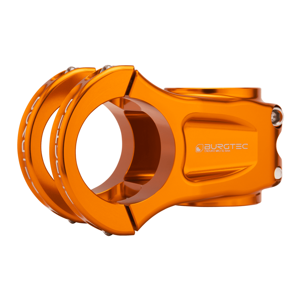 uPRISE Bikes Burgtec Enduro MK3 Stem - 35mm Clamp - 42.5mm Reach - Iron Bro Orange | Price match, 365 day returns, 18-Month Warranty, Finance Available & Free UK Delivery