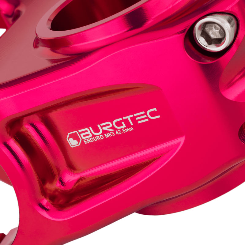 Burgtec Enduro MK3 Stem - 35mm Clamp - 42.5mm Reach - Toxic Barbie Pink-4